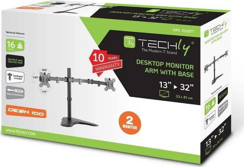 Laikiklis „Techly Stojak“ biuras ir monitorius 13'' - 32'' (ICA-LCD 2524)