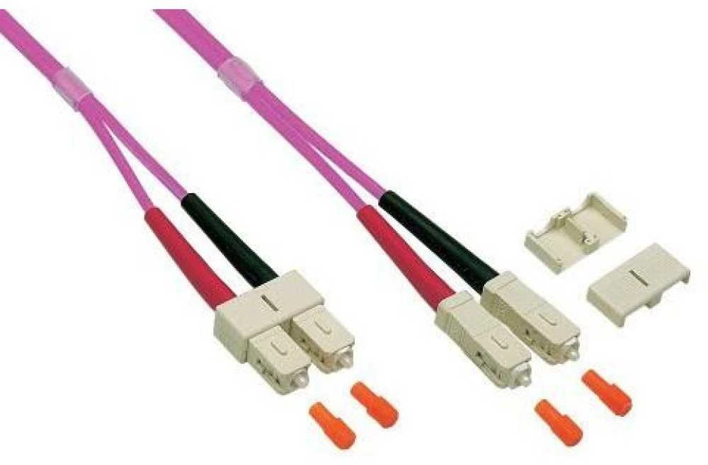Techly Šviesolaidinis kabelis OM4 50/125 MM SC-SC Duplex 2 m