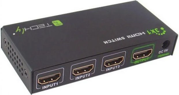 TECHLY 309913 Techly HDMI jungiklis 3/1 3x įvestis 1x išėjimas su nuotolinio valdymo pulteliu 4K2K UHD 3D
