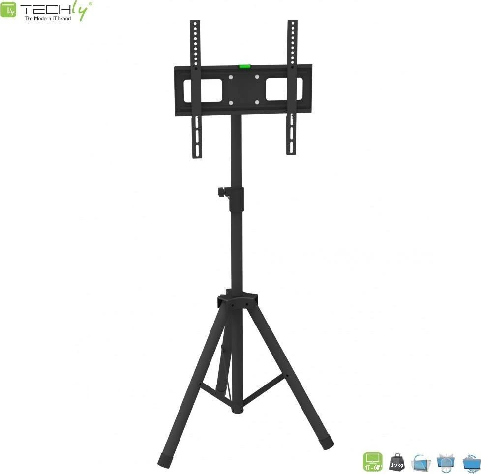 TECHLY 108002 Techly Fixed universalus trikojo laikiklis televizoriui LCD/LED/Plasma 17-60 35kg VESA tilt