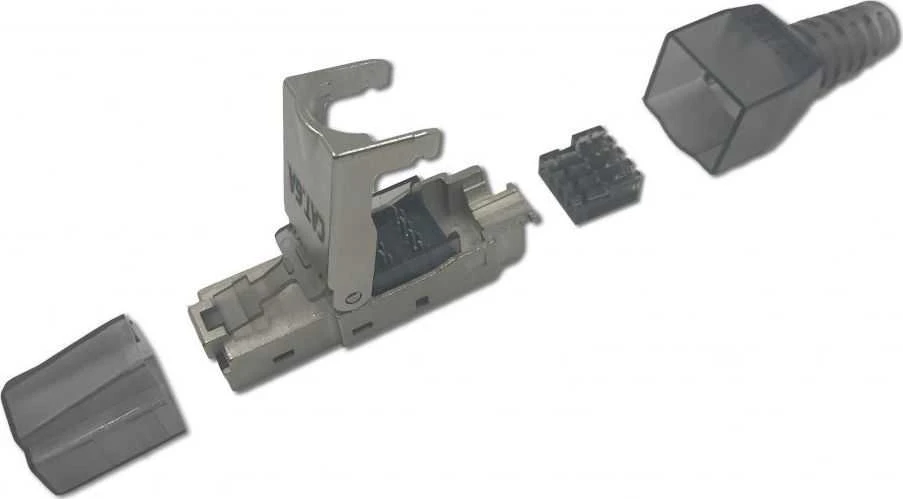 TECHLY STP Cat.6A RJ45 modulinis kištukas be įrankių
