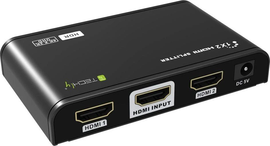 Techly HDMI skirstytuvas su trimis HDMI lizdais ir maitinimo jungtimi
