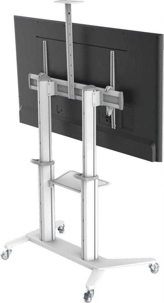 Techly TV laikiklis Mobilus TV laikiklis 70-120" iki 140kg reguliuojamas su 2 lentynomis