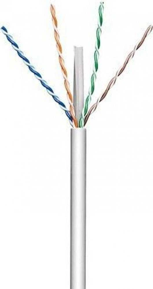 Techly Instaliacinis kabelis vytos poros Cat.6A, U/UTP, laidas, LSZH, varis, pilka, 305 m (ITP-C6A-RIS305UGT)