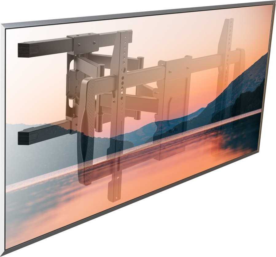 Laikiklis Techly ICA-PLB-473, 200 x 100 mm, 600 x 400 mm, -15 - 5°, 180°, plienas, juodas