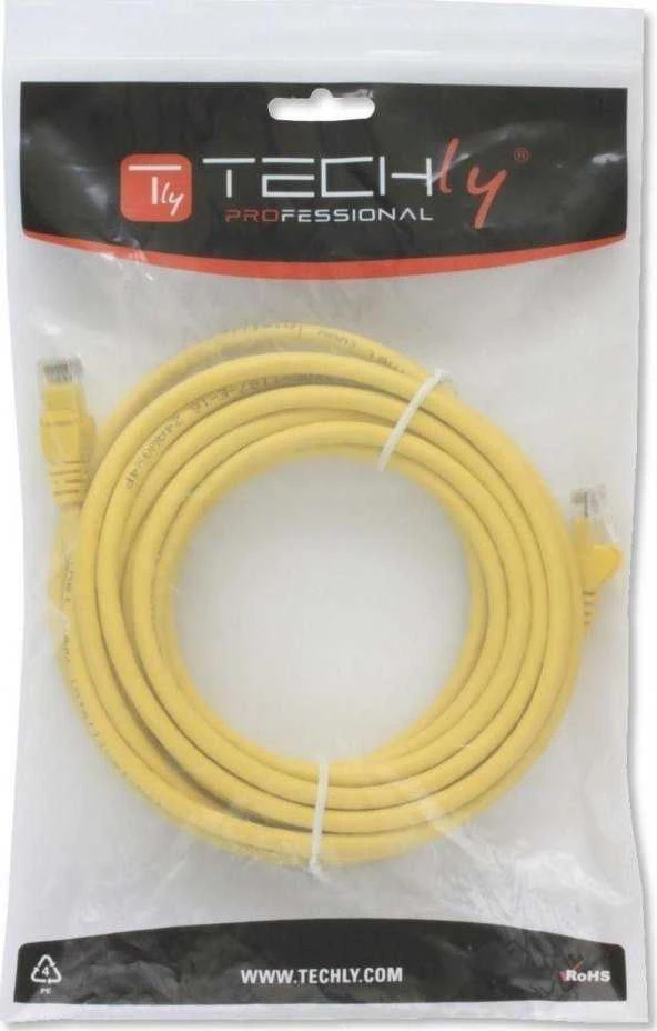 Techly Techly Patch laidas Cat5e UTP 0,25m geltonas CCA