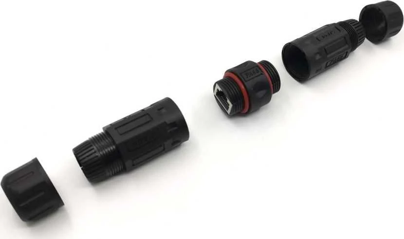TECHLYPRO 105896 TechlyPro Modular inline jungtis RJ45 F/F Cat6 F/UTP lauko IP68