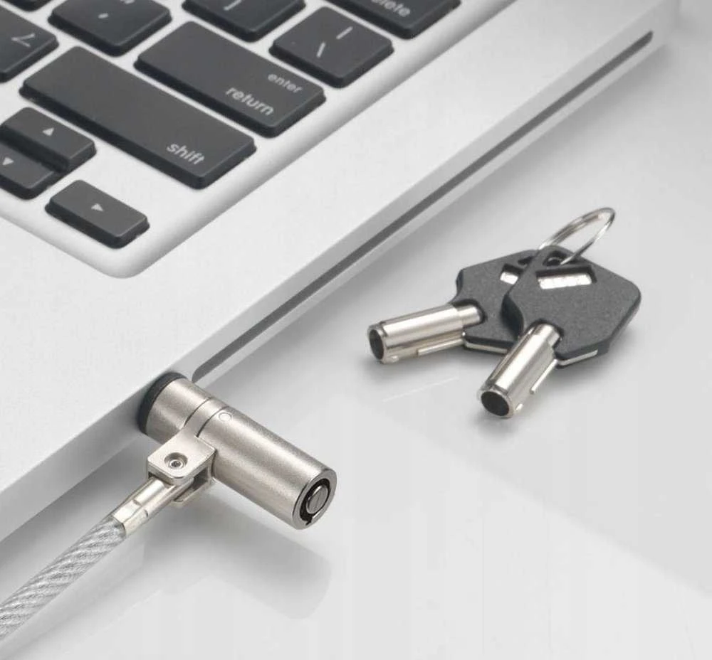 „Techly Wedge-Lock“ nešiojamojo kompiuterio kabelio užraktas su raktu, 1,8 m