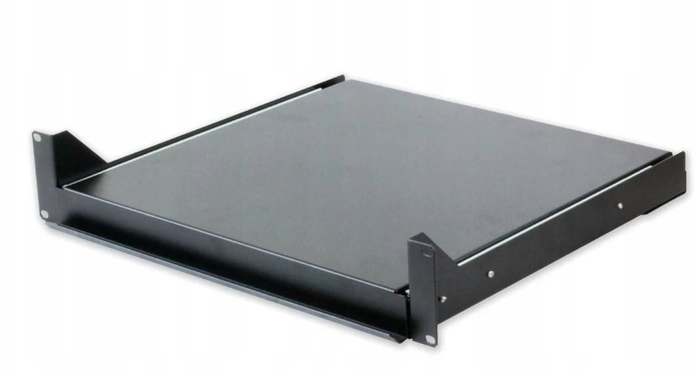 Techly Ištraukiama klaviatūros lentyna 19 colių Rack spintai 2U 400mm Juoda
