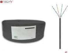 Techly Pro TechlyPro U/UTP Cat5e tinklo lauko kabelis 4x2 vientisas CCA 100m rit., juodas