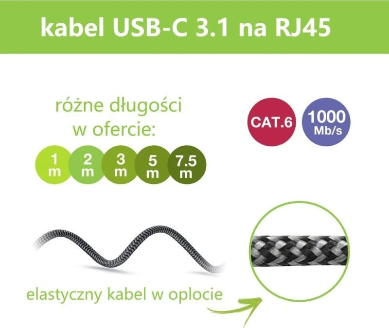 Techly ICOC U3C-RJ45-010 networking cable Sidabrinis, Juodas 1 m Cat6 F/UTP (FTP)