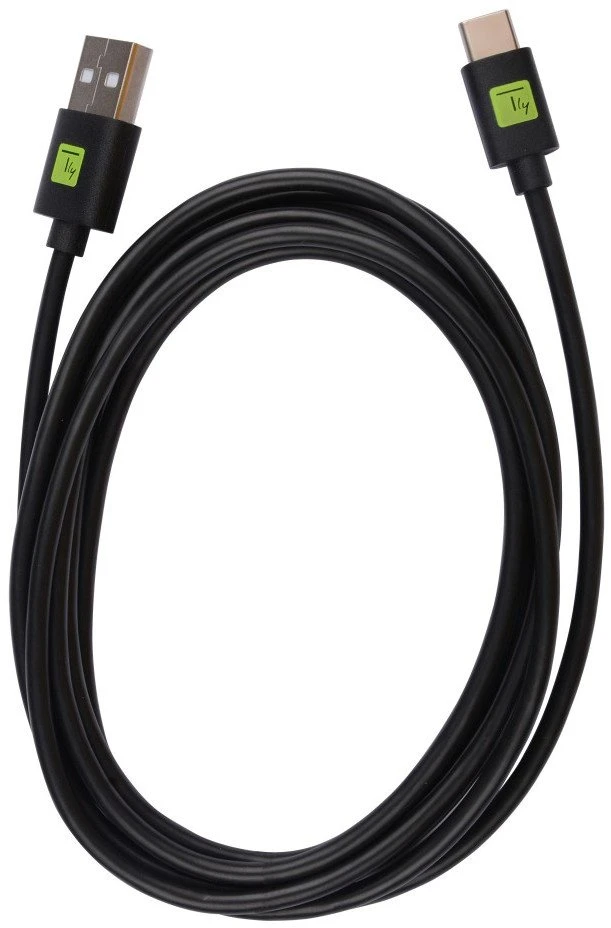 Techly USB 3.1 kabelis, A tipo kištukas - C tipo kištukas, juodas