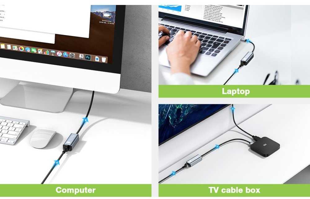 Karta jungiama į tinklą Techly Karta jungiama į tinklą/adapter USB-A 3.0 na RJ45 Gigabit