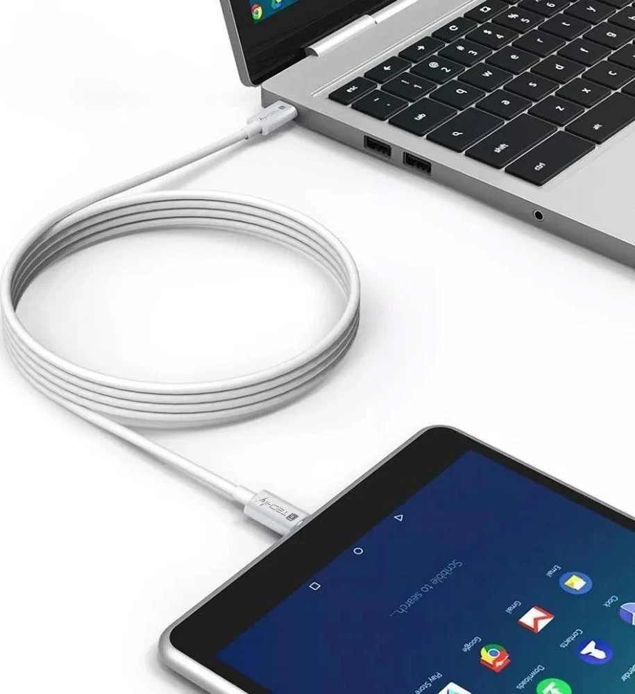 Techly USB-C – USB-C USB kabelis 2 m baltas (ICOC-MU4-20G240W2)