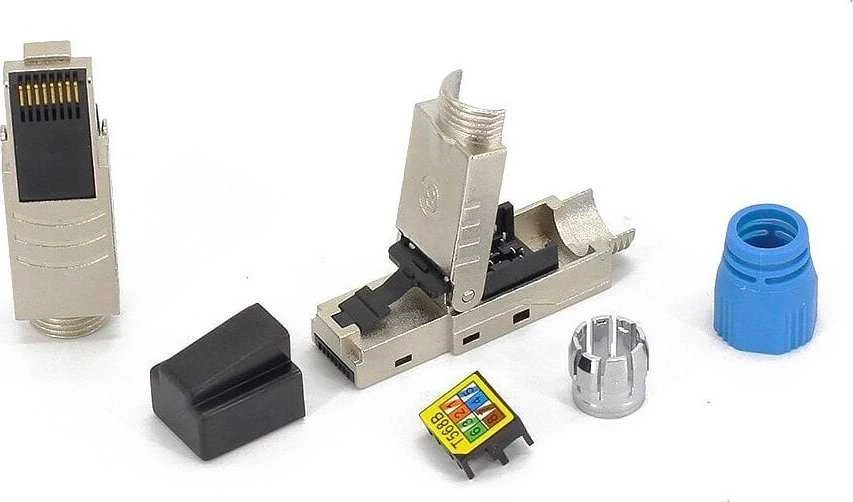 Techly 109191 RJ45 Cat8.1 40G modulinis kištukas be įrankių, STP