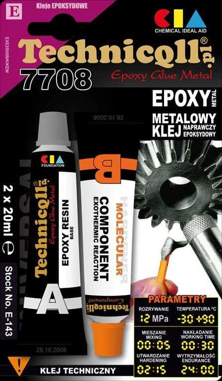 3384# Metalo epoksidiniai klijai 2 x 20 ml Technicqll