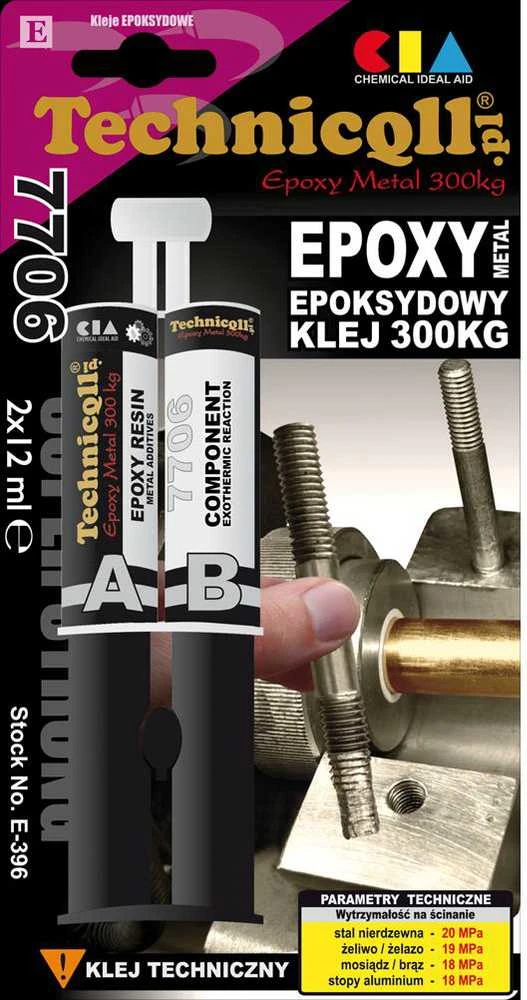91-462# Oem Epoksidiniai metalo klijai 300kg 2x12ml