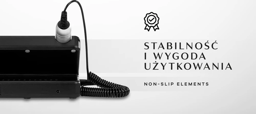 Activeshop Profesionali nagų freza Ocho Technic 65W juoda