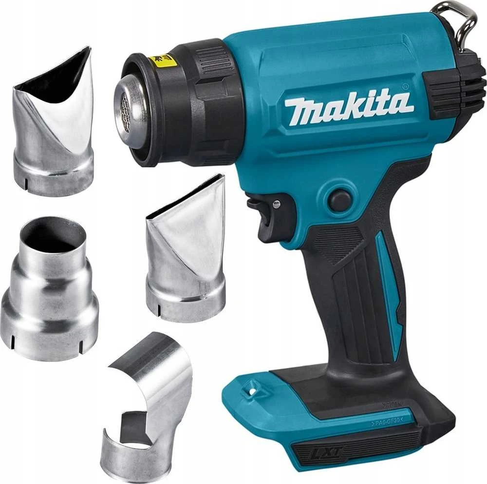 Makita karšto oro fenas DHG180Z LXT 18V, 550C°, 200 l/min, be akumuliatorių ir kroviklio