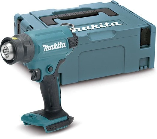 Makita techninis fenas DHG180ZJ 18V, lagaminas, be akumuliatoriaus ir kroviklio
