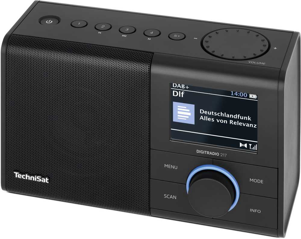 TechniSat nešiojamasis skaitmeninis DAB+ ir FM radijas su Bluetooth ir 3,2 col. ekranu, 0000/3998