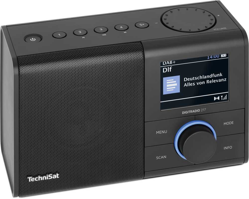 TechniSat nešiojamasis skaitmeninis DAB+ ir FM radijas su Bluetooth ir 3,2 col. ekranu, 0000/3998