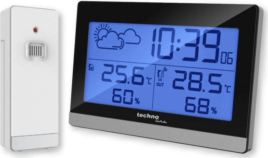 Orų stotelė Technoline Juodai-pilka (WS 9255)