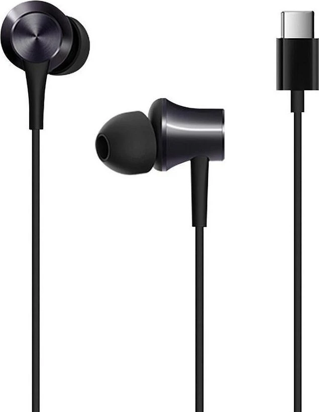 XIAOMI original wire earphone Typ C su mikrofonu HSEJ04WM juodos spalvos blister pakuotė