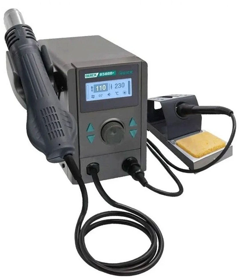 Oem QUICK 8586D+ mikro-litavimo stotelė 2 viename