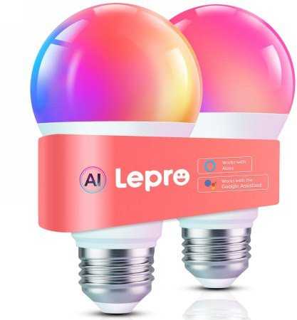 Teckin Lepro B1 AI išmaniosios lemputės E27 (2 vnt.)