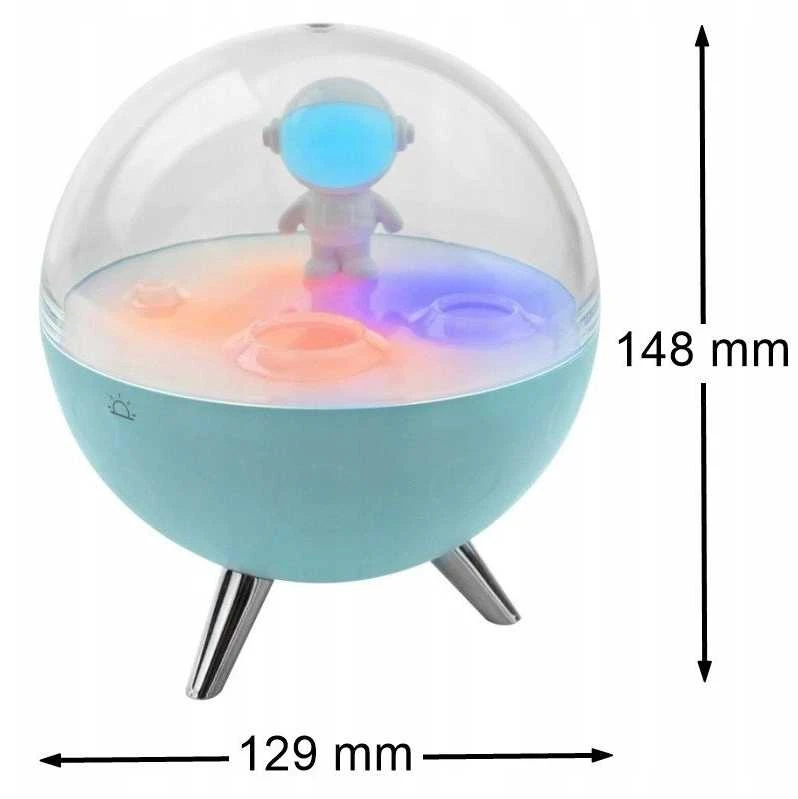 Eco Light Mary’s lampka nocna led rgb księżyc mėlyna