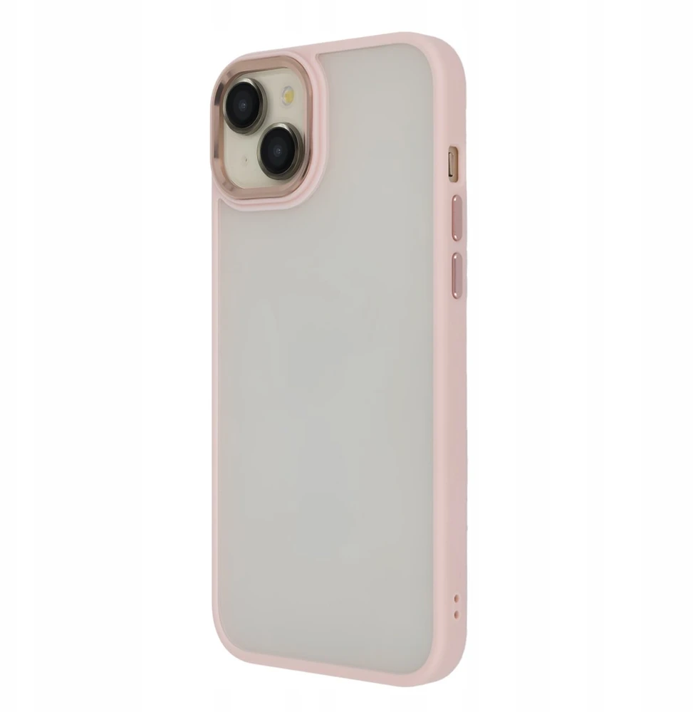 Tecto Shield „Telforceone“ satininis elegantiškas matinis dėklas, skirtas „iPhone 15 Plus 6,7“ colio, rožinis