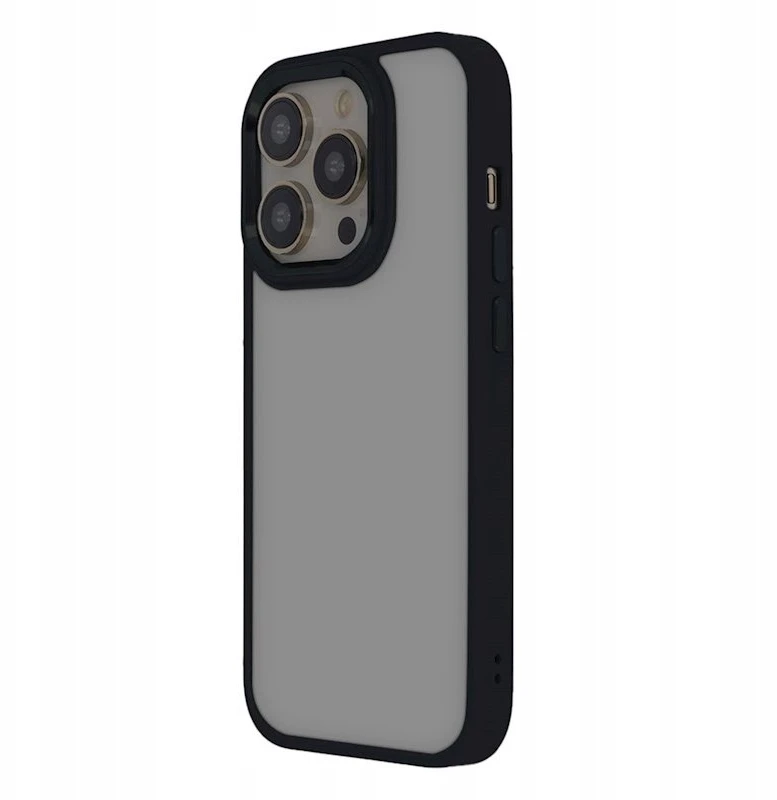 Dėklas Tecto Shield Telforceone Satin Elegant Matt iPhone 16 Pro Max cover juodas