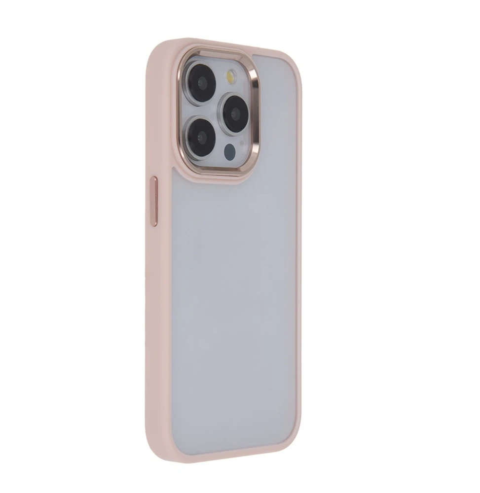 Tecto Shield „Telforceone“ satininis elegantiškas matinis dėklas, skirtas „iPhone 15 Pro 6,1“; rožinis
