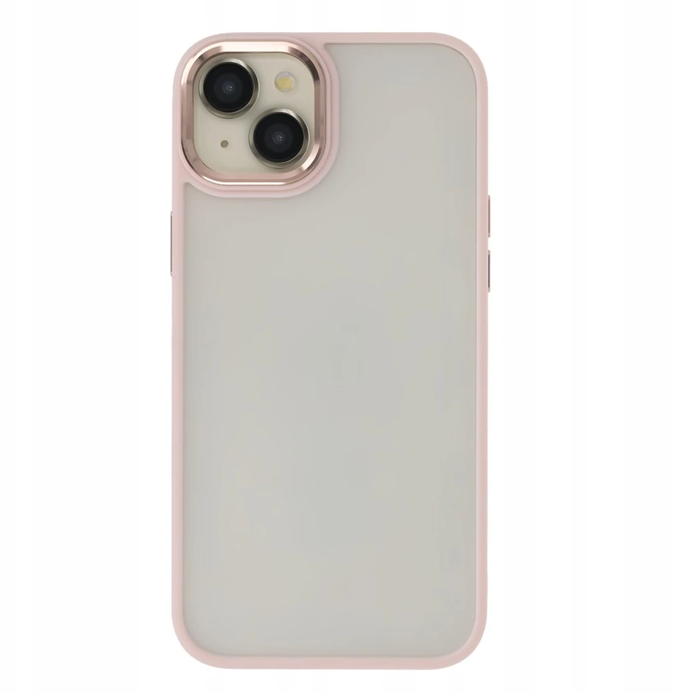 Tecto Shield „Telforceone“ satininis elegantiškas matinis dėklas, skirtas „iPhone 15 Plus 6,7“ colio, rožinis