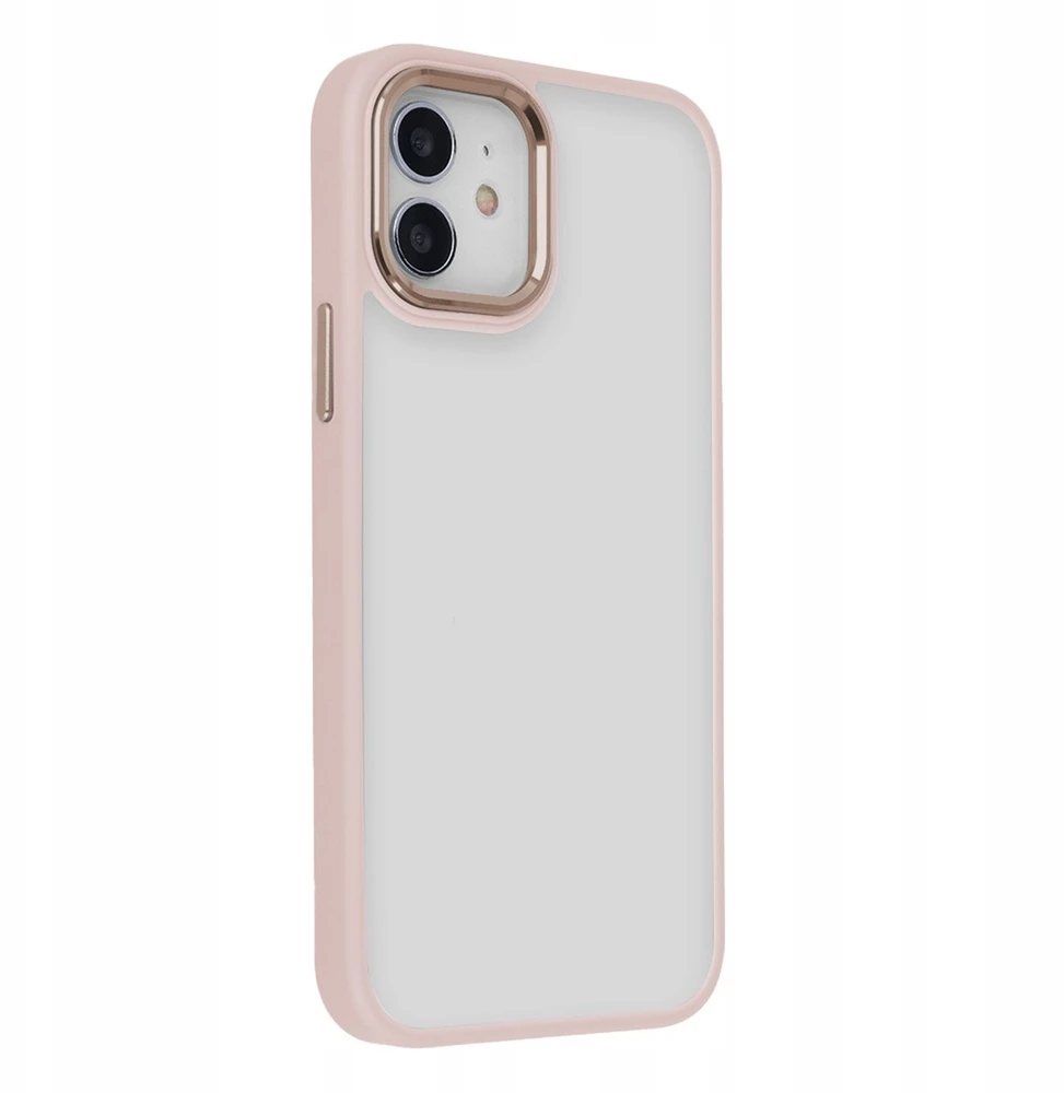 Tecto Shield „Telforceone“ satininis elegantiškas matinis dėklas, skirtas „iPhone 11“, rožinis