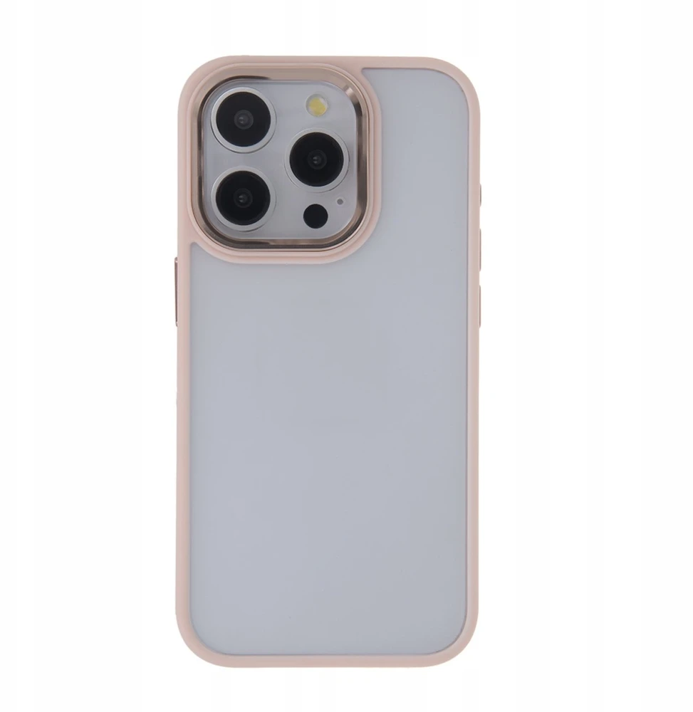Tecto Shield „Telforceone“ satininis elegantiškas matinis dėklas, skirtas „iPhone 15 Pro 6,1“; rožinis