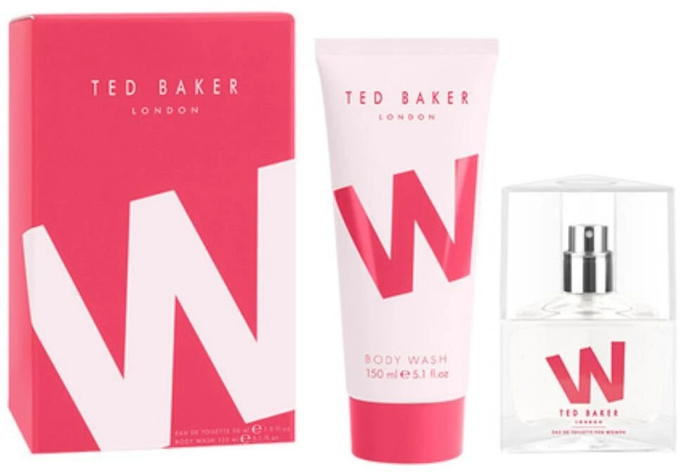 Rinkinys Ted Baker: W EDT For Women, 30 ml + W Cleansing Dušo želė visam kūnui, visiems odos tipams, 150 ml