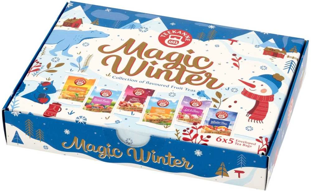 Teekanne Magic Winter arbatų rinkinys dėžutėje