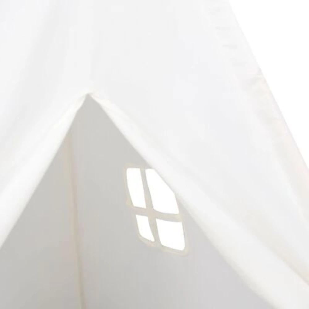 Teepee palapinė Balta 120 x 120 x 150 cm Audinys ir plastikas