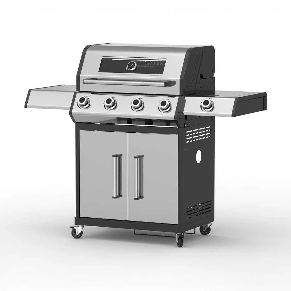 Teesa BBQ 5006 MASTER dujinis grilis - 5 degikliai - vieta cilindrui
