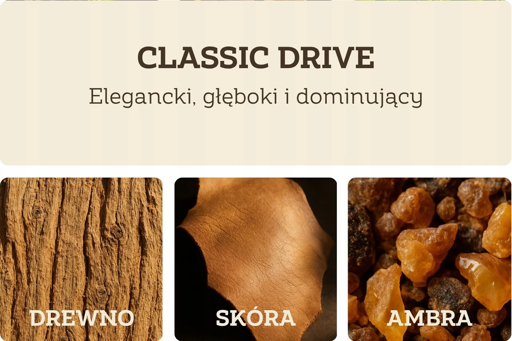 Drewniany zapach automobiliui DUFT Classic Drive - natūralus dyfuzor su laikikliu