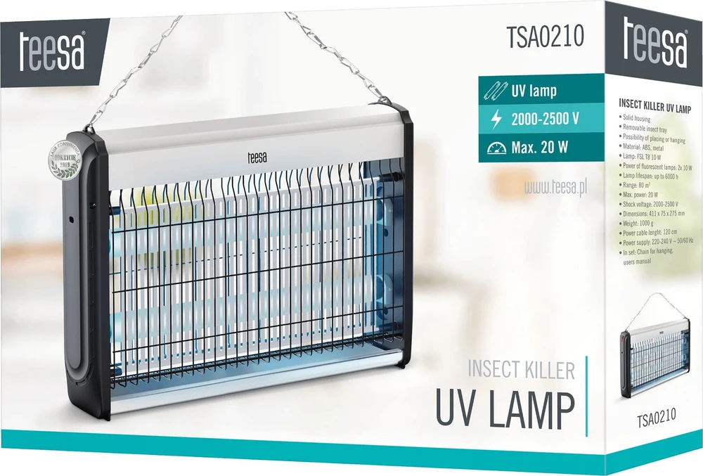 TEESA insekticidinė lempa 20W (2x10W)