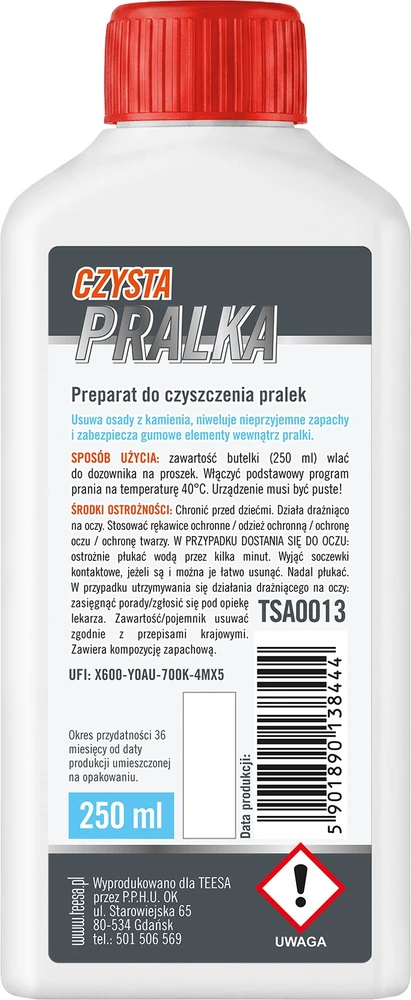 Preparat TEESA skalbimo mašinos valiklis 250 ml