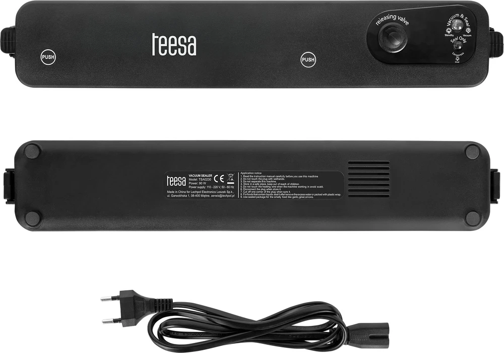 Zgrzewarka TEESA V50 vakuuminis sandariklis, stiprus sandarinimas, 28 cm, 90 W