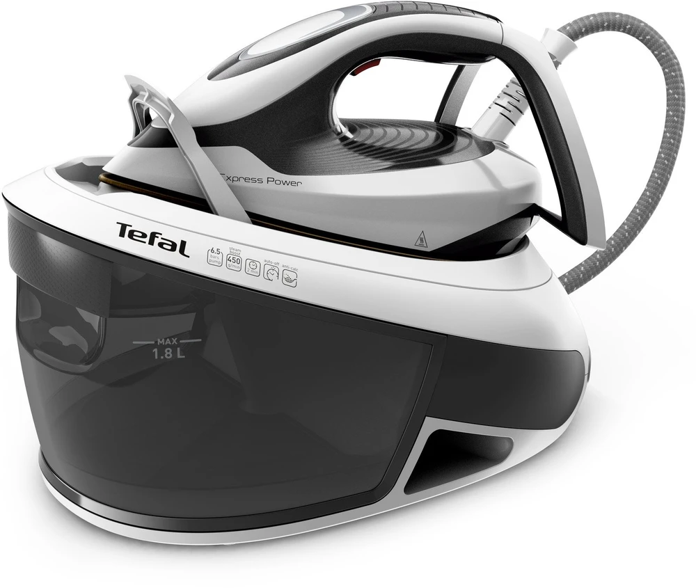 Tefal Express Power SV8130 2800 W 1,8 L Durilium AirGlide Autoclean soleplate Juoda, Balta