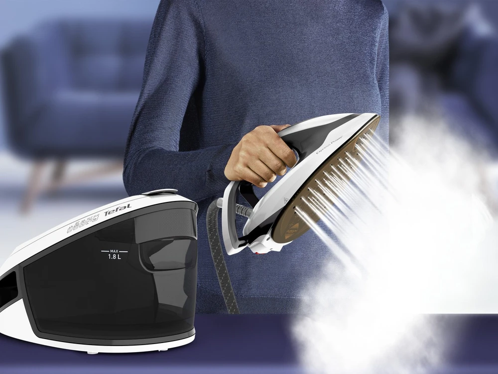 Tefal Express Power SV8130 2800 W 1,8 L Durilium AirGlide Autoclean soleplate Juoda, Balta