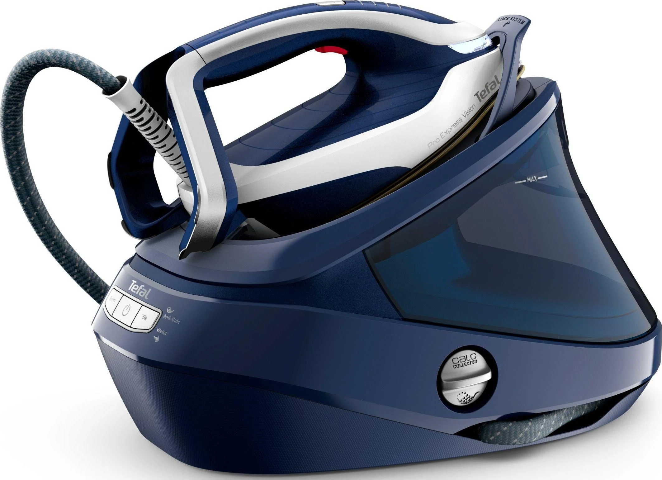 Garų lyginimo stotis Tefal Pro Express GV9812 | 3000 W | 1.2 L | 8.1 bar | Mėlyna