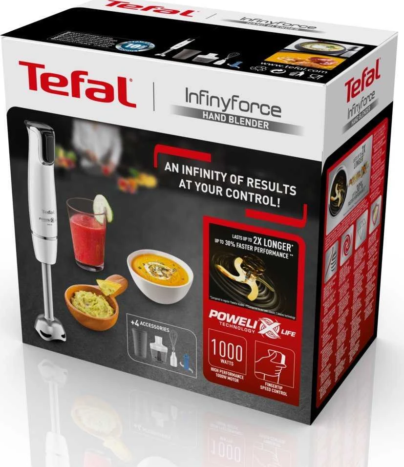 Tefal APRAŠYMAS | Krepšiai | HB9441 InfintyForce | Rankinės | 1000 W | Ledo smulkinimas | Kirviai | 1