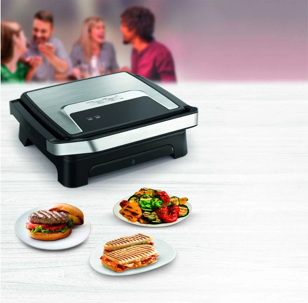 TEFAL Table Grilis | GC271D10 | Grilis | 2000 W | Sidabrinis